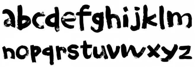 Umbrella Man DEMO Regular Schriftart Kleinbuchstaben
