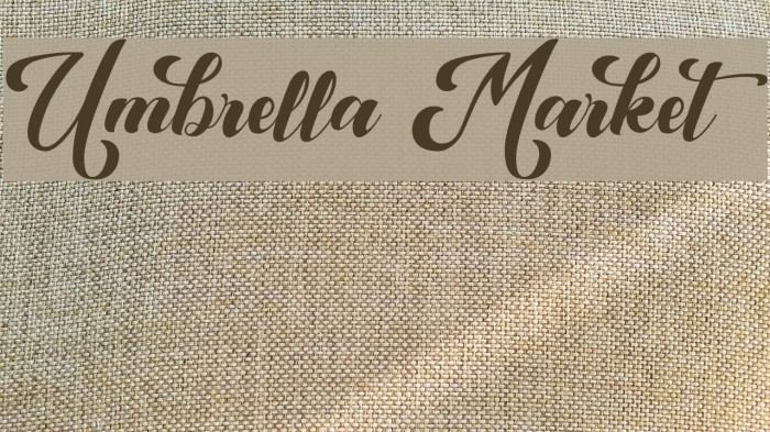 Umbrella Market Example 2