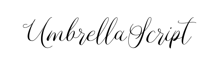 UmbrellaScript  Frei Schriftart Herunterladen