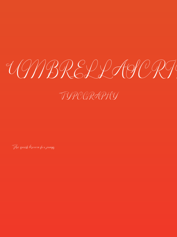 UmbrellaScript Poster