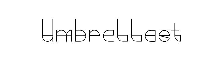 Umbrellast  フリーフォントのダウンロード