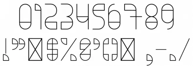 Umbrellast Font OTHER CHARS