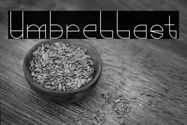 Umbrellast Font examples