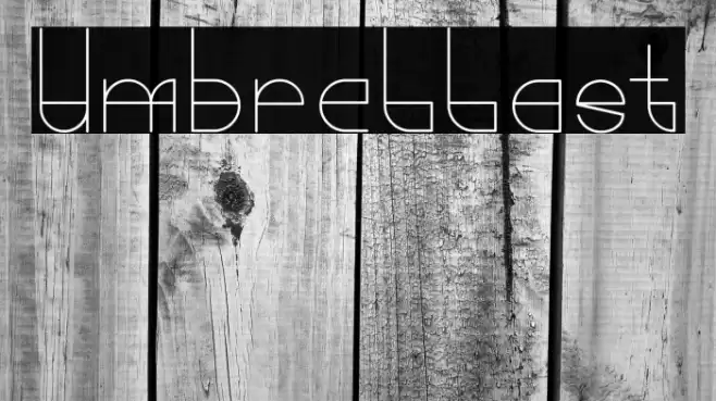 Umbrellast Font examples