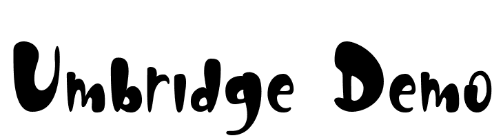 Umbridge Demo  Frei Schriftart Herunterladen