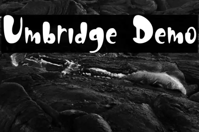 Umbridge Demo Font examples