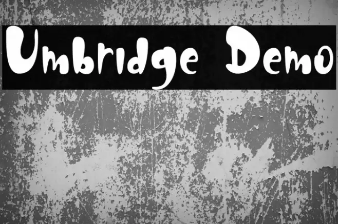 Umbridge Demo Font examples