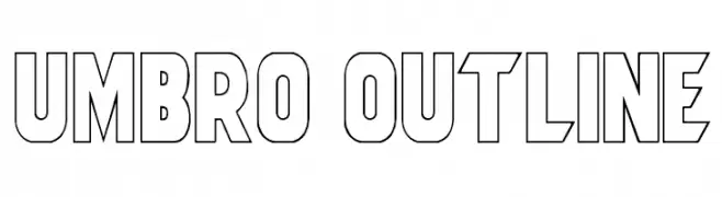 Umbro Outline  Frei Schriftart Herunterladen