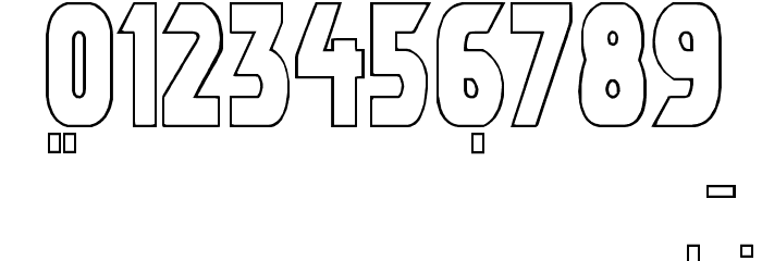 Umbro Outline Font OTHER CHARS