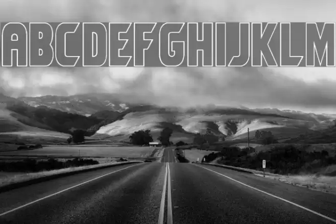 Umbro Outline Font examples