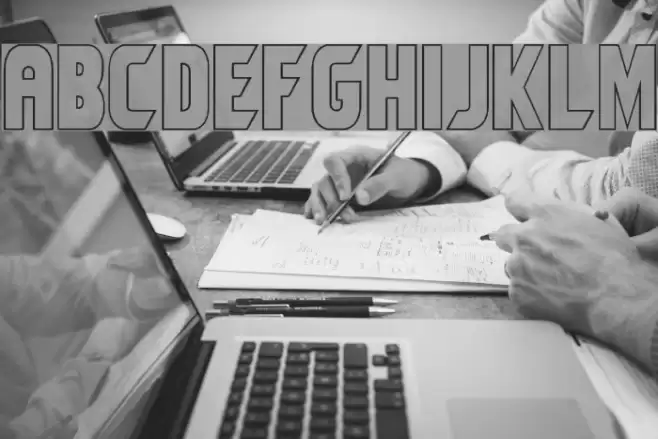 Umbro Outline Font examples