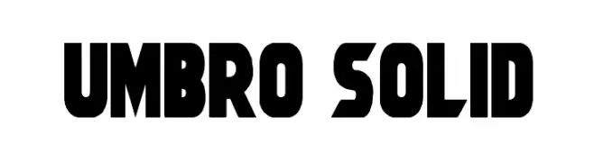 Umbro Solid  フリーフォントのダウンロード