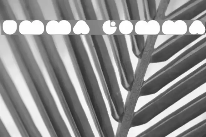 Umma Gomma Font examples