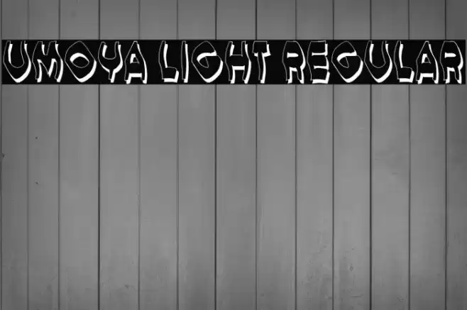 Umoya Light Regular Font examples