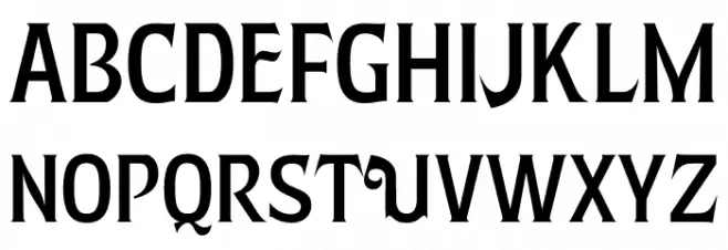 Umpire Serif Alt PERSONAL USE Regular Schriftart Groß