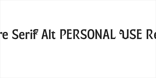 Umpire Serif Alt PERSONAL USE Regular Logo