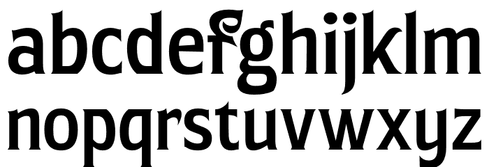 Umpire Serif Alt PERSONAL USE Regular Font LOWERCASE
