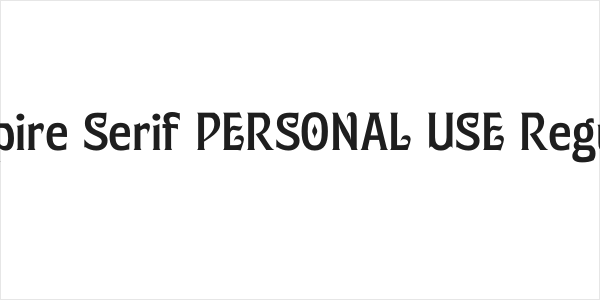 Umpire Serif PERSONAL USE Regular Logo