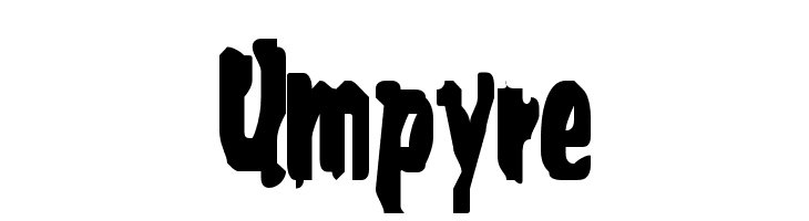 Umpyre  नि: शुल्क फ़ॉन्ट्स डाउनलोड