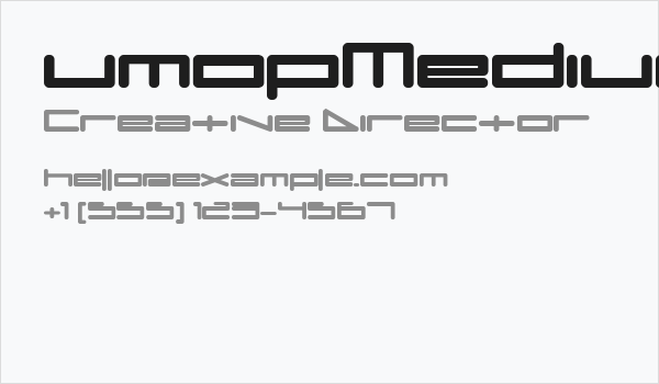 umopMedium Business Card