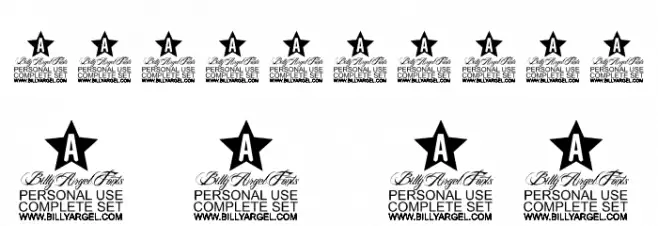 UNCLE PERSONAL USE Bold Font OTHER CHARS