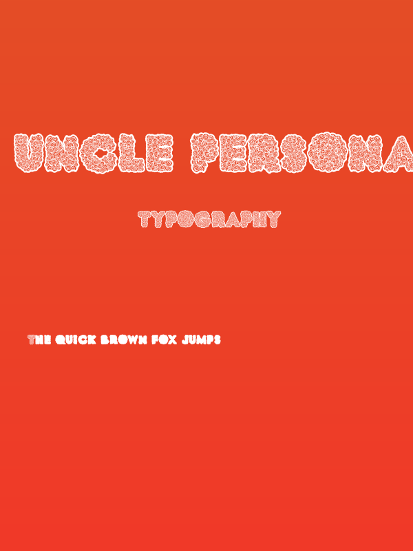 UNCLE PERSONAL USE Bold Poster