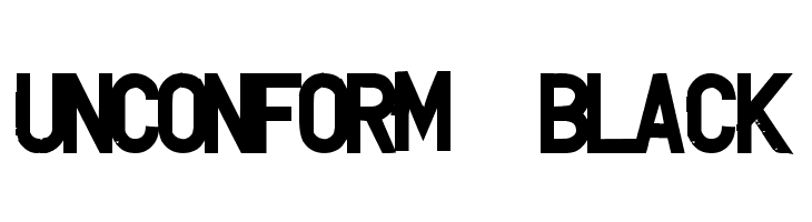 UNCONFORM  Black  Fuentes Gratis Descargar