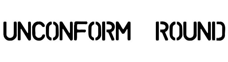 UNCONFORM  ROUND  font caratteri gratis