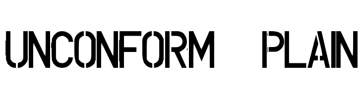 UNCONFORM  plain  Fuentes Gratis Descargar