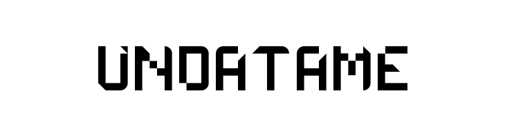 UNDATAME  les polices de caractères gratuit tlcharger