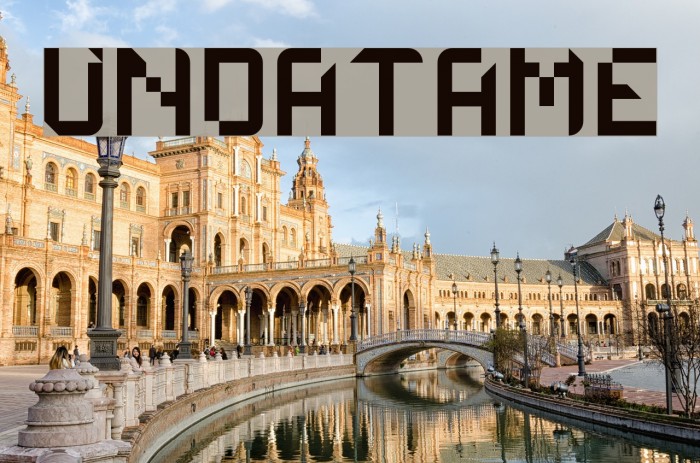UNDATAME Font examples