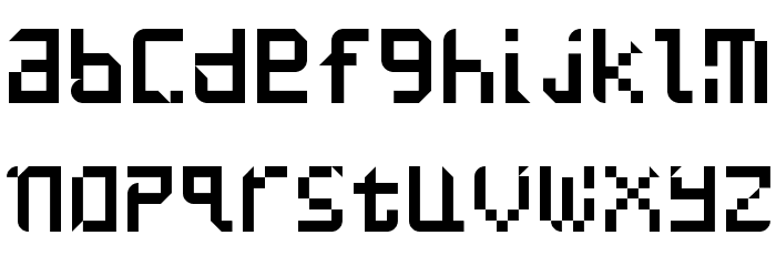 UNDATAME Font LOWERCASE