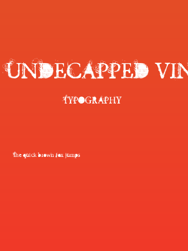 UNDECAPPED Vinyl Poster