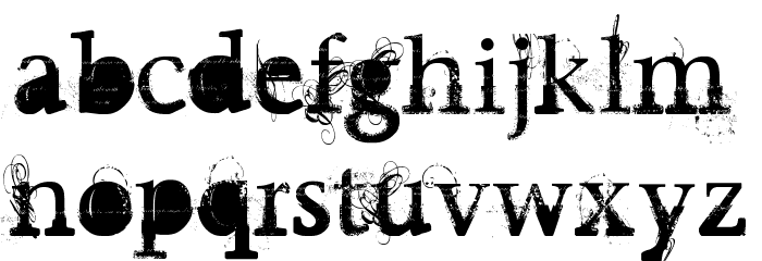 UNDECAPPED Vinyl Font LOWERCASE