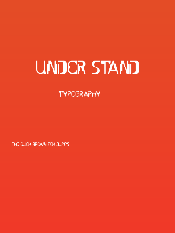 UNDER STAND Poster