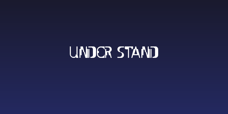 UNDER STAND Social Header