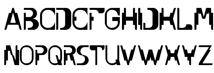 UNDER STAND Font LOWERCASE