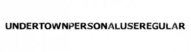 UNDERTOWN PERSONAL USE Regular  Скачать бесплатные шрифты