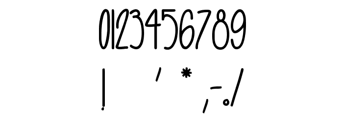UNE GRENOUILLE LE SOIR フォント その他の文字