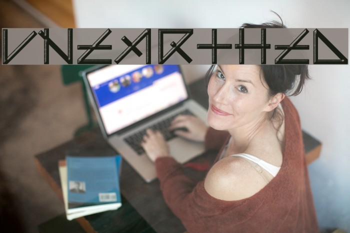 UNEARTHED Font examples