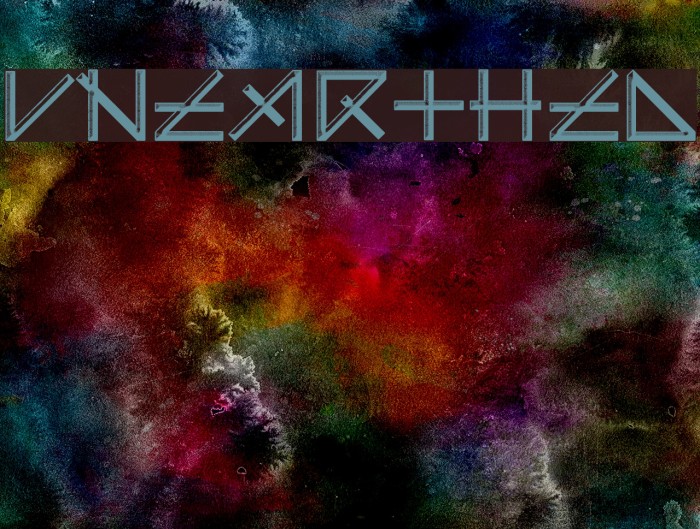 UNEARTHED Font examples