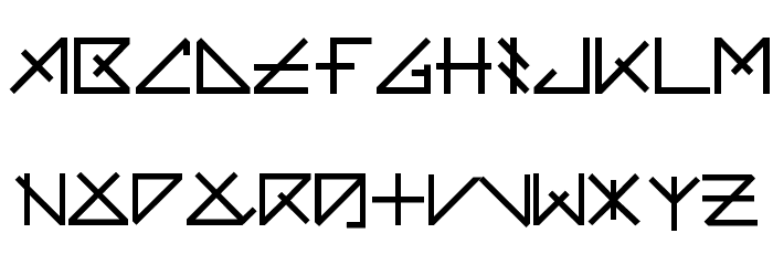 UNEARTHED Font LOWERCASE