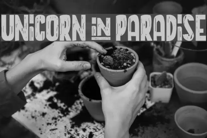 UNICORN+PARADISE Font examples