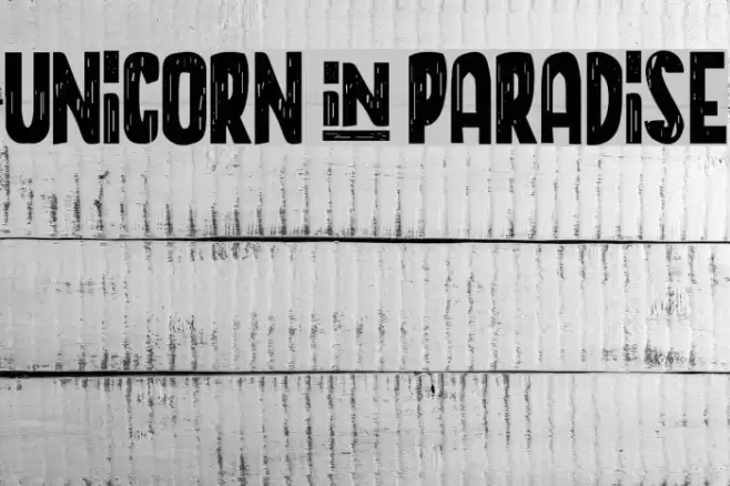 UNICORN+PARADISE Font examples