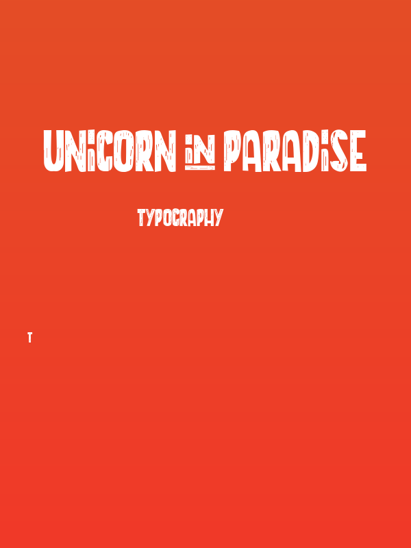 UNICORN+PARADISE Poster