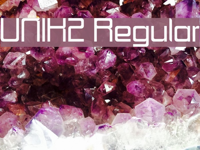 UNIK2 Regular Font examples