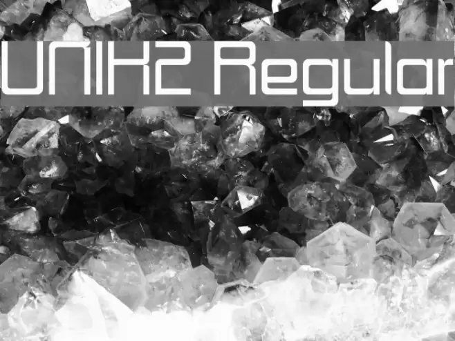 UNIK2 Regular Font examples