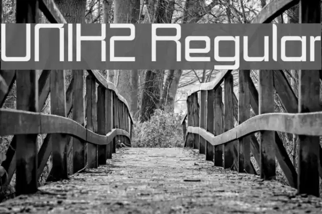 UNIK2 Regular Font examples