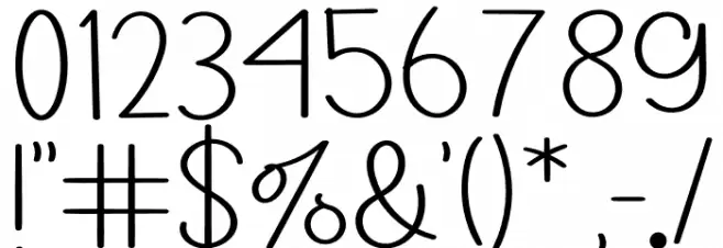 UNIQUE  VINTAGE Font OTHER CHARS