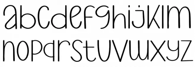 UNIQUE VINTAGE Font LOWERCASE